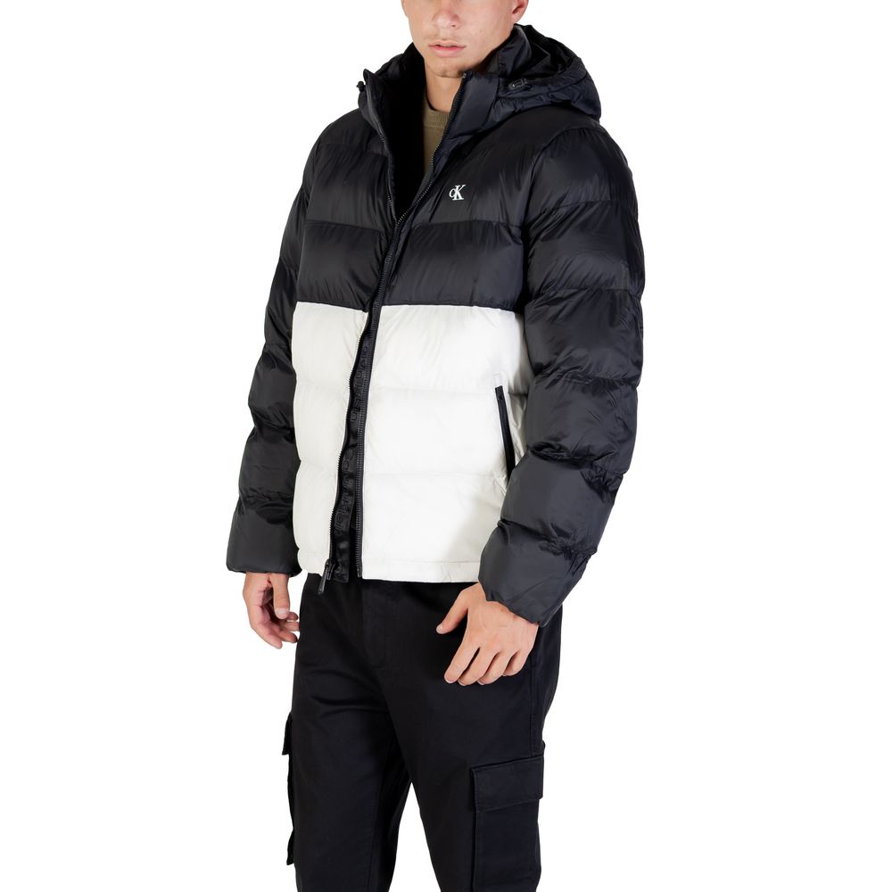 Calvin Klein Jeans Cream Polyamide Coat