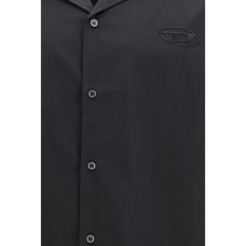 Diesel Black Cotton Shortsleeve Shirt