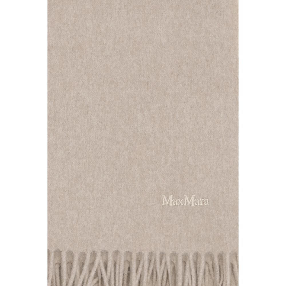 Max Mara Beige Cashmere Scarf