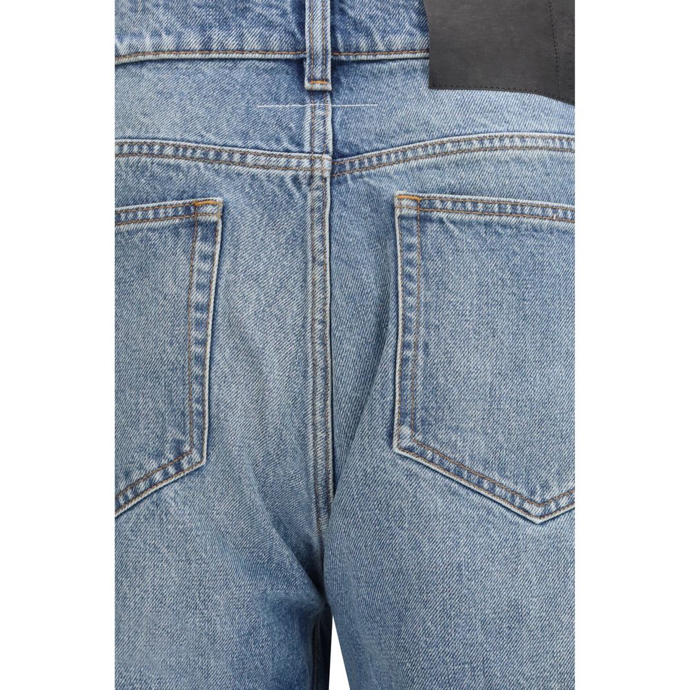 MM6 Blue Cotton Jeans Denim