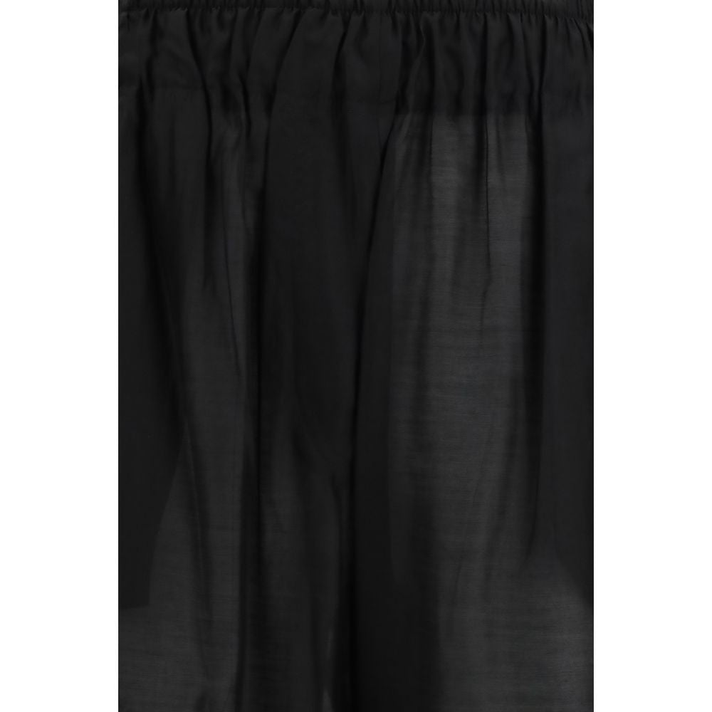 The Latest Black Lyocell Casual Pants