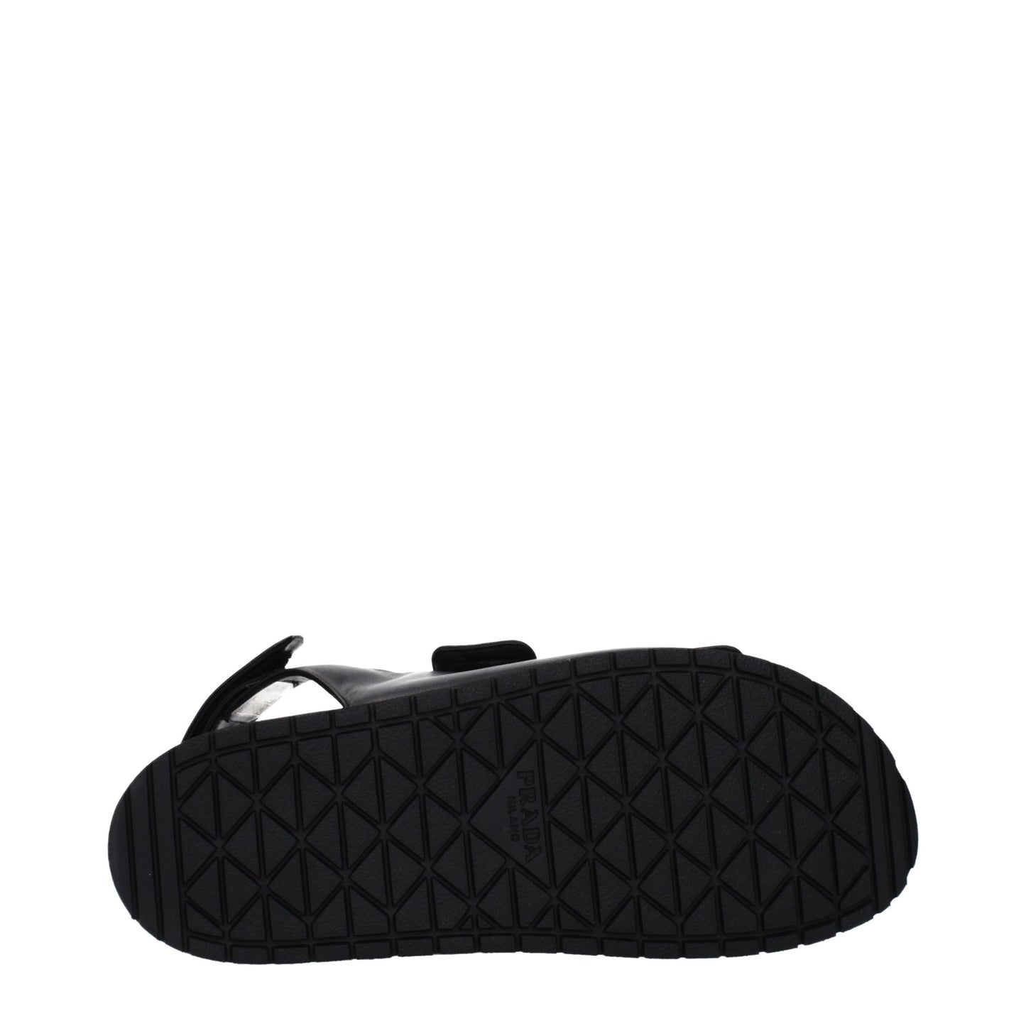 Prada Black Leather Sandals
