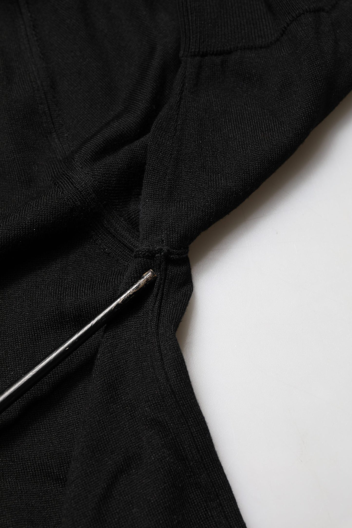 Dolce & Gabbana Black Wool Short Sleeves Men Polo T-shirt