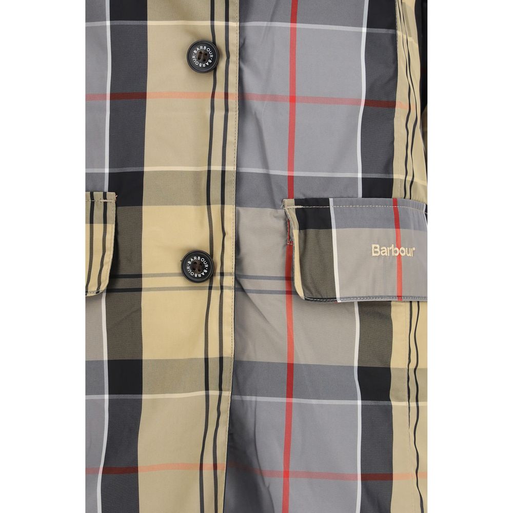 Barbour Blue Polyester Trench Coat