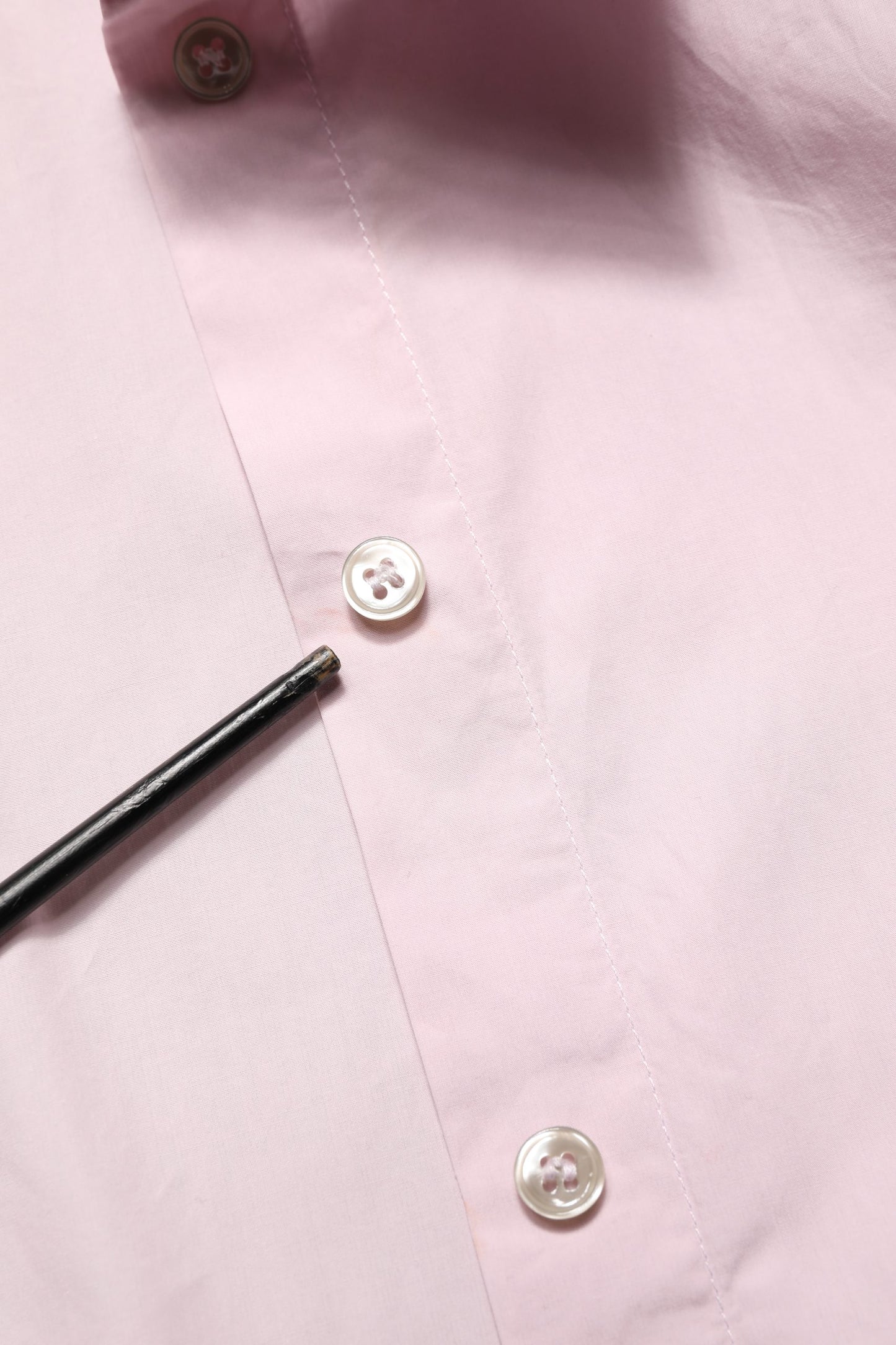 Dolce & Gabbana LightPink Cotton Collared Buttoned Blouse Top