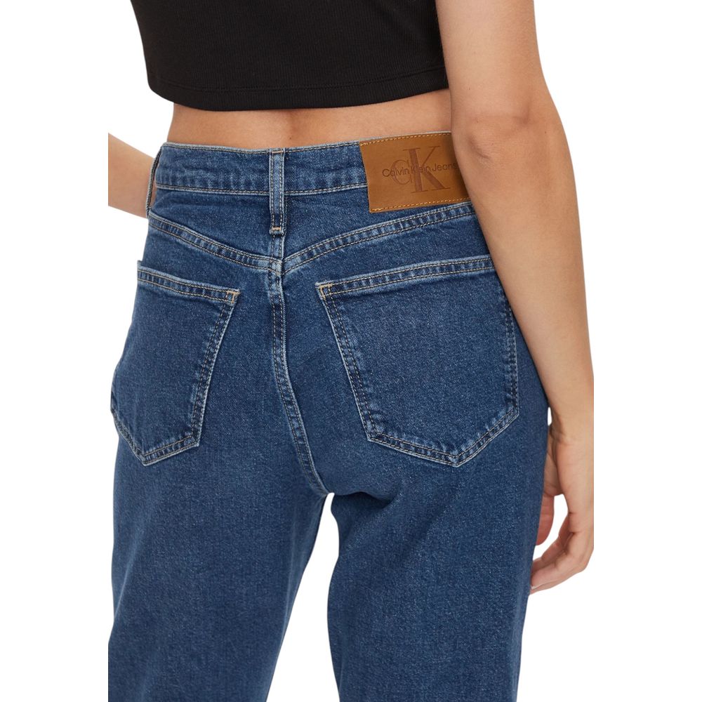 Calvin Klein Jeans Blue Cotton Skinny Jeans