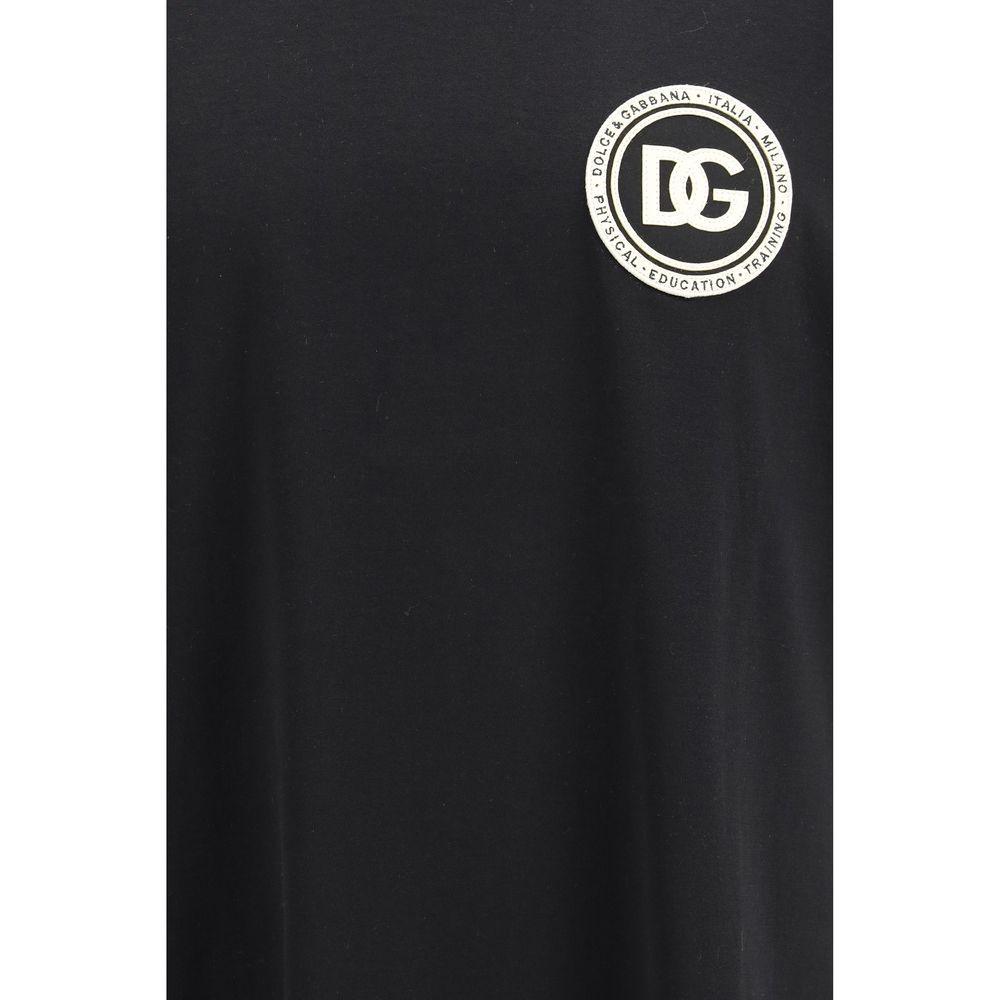 Dolce & Gabbana Black Cotton T-Shirt