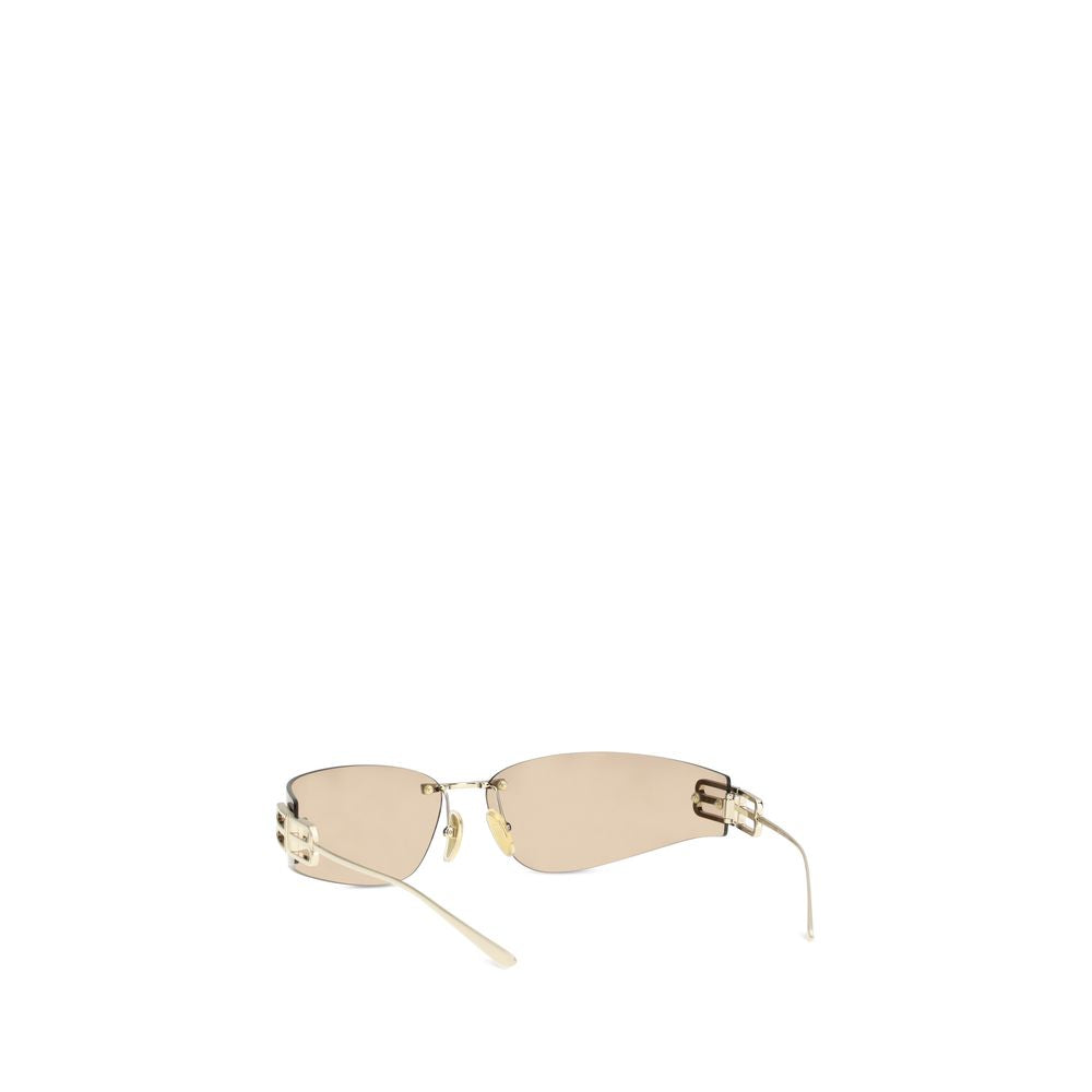 Balenciaga Gold Metal Sunglasses