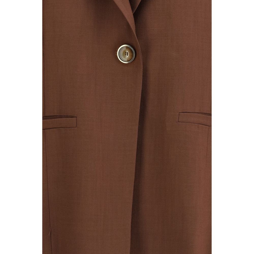 PINKO Brown Viscose Jackets And Coat