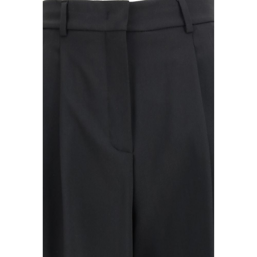 Max Mara Black Polyester Casual Pants