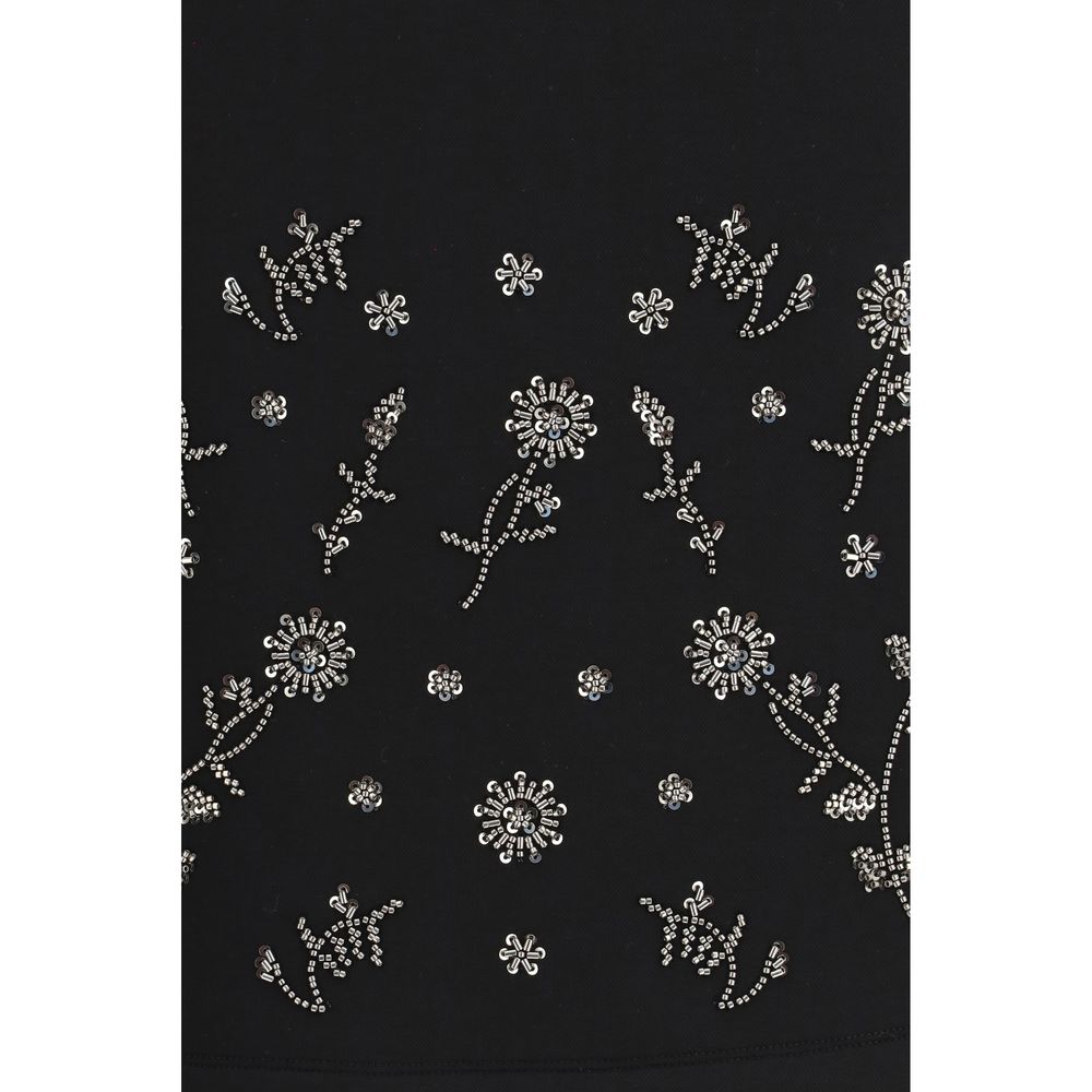 Max Mara Black Polyester Mini Skirt