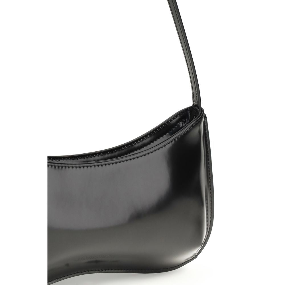 Jacquemus Black Calf Leather Bos Taurus Shoulder Bag