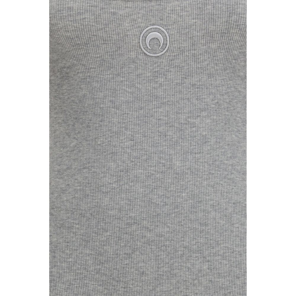 Marine Serre Gray Cotton Jumpsuit