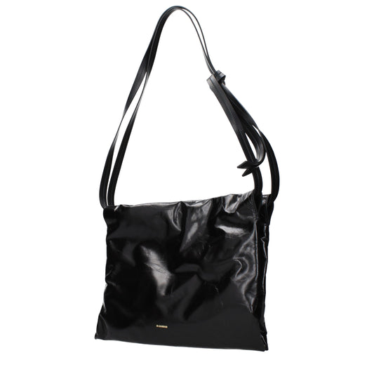 Jil Sander Black Leather Shoulder Bag