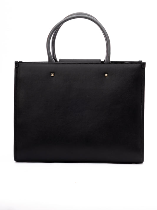 Jimmy Choo Black Avenue S Tote Leather Handbag