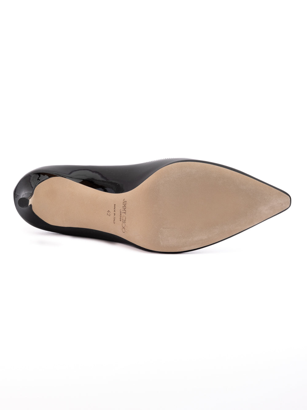 Jimmy Choo Black Patent Leather Romy 85 Pumps