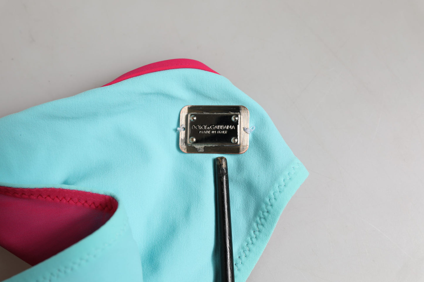 Dolce & Gabbana Multicolor Logo Swimsuit Bikini Bottom Swimwear