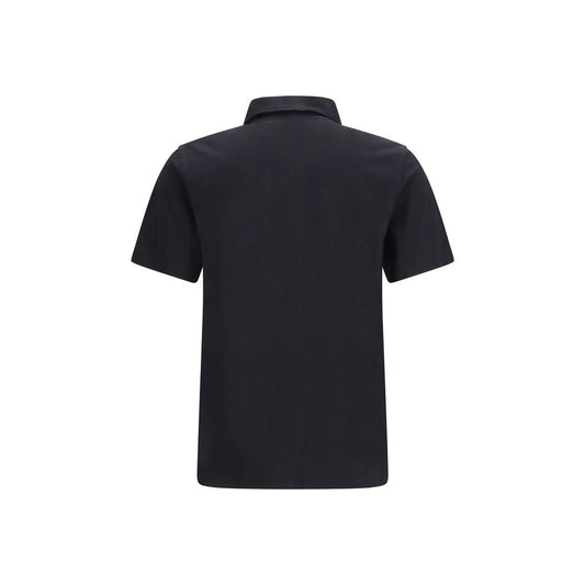 Burberry Blue Cotton Polo Shirt