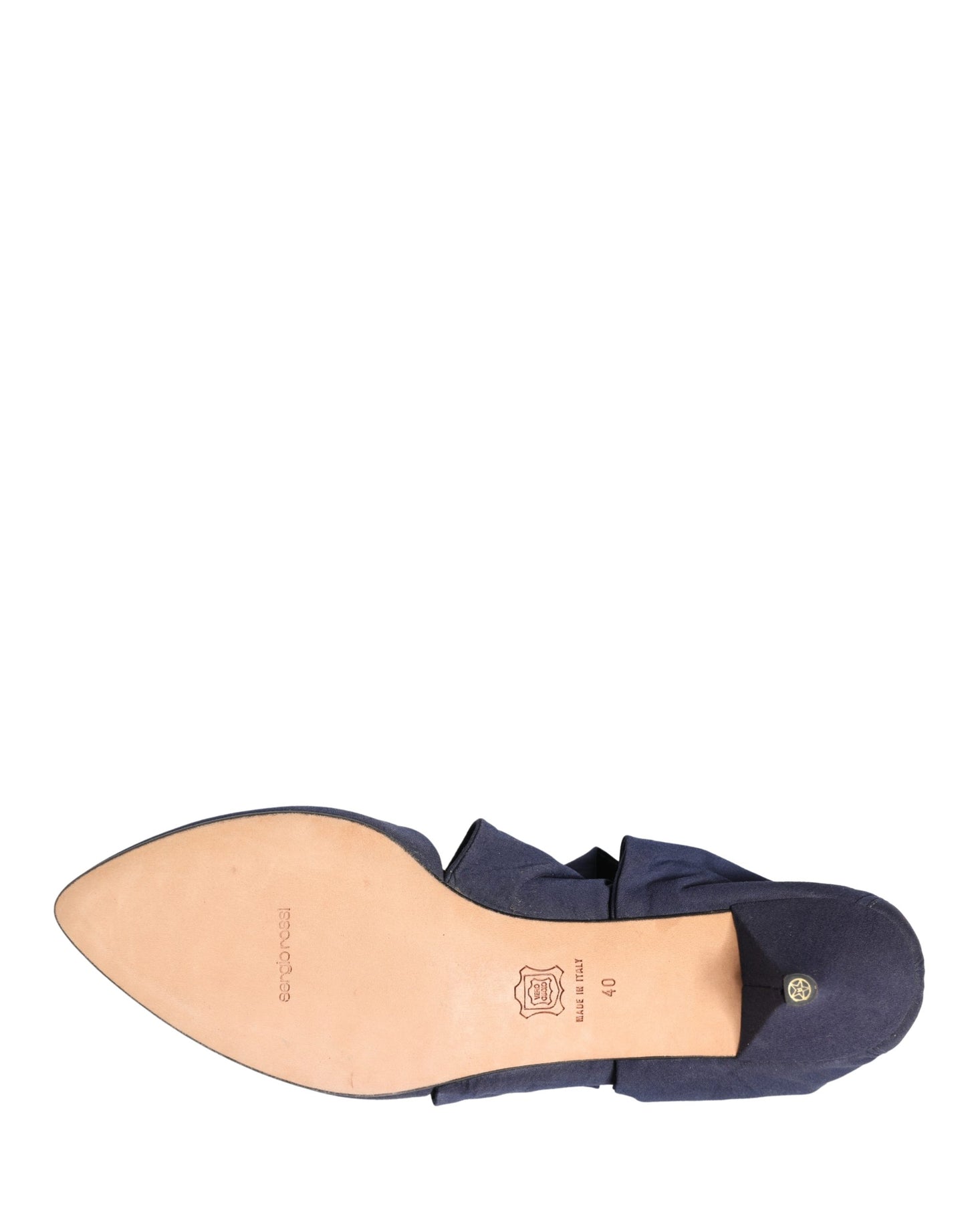 Dolce & Gabbana Blue Cotton Ankle Boots Shoes