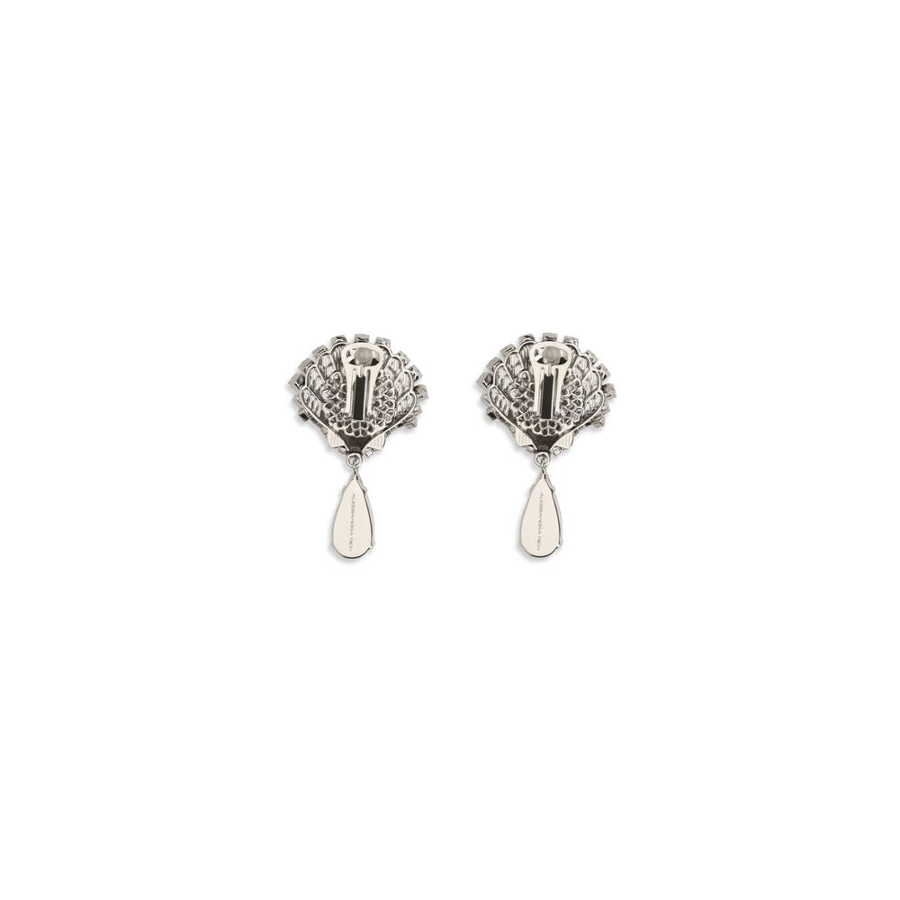 Alessandra Rich Silver Metal Earrings