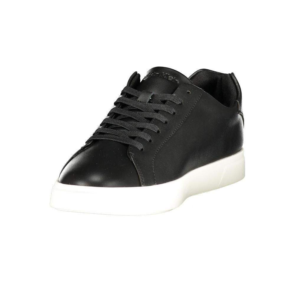 Calvin Klein Black Polyurethane Men Sneaker