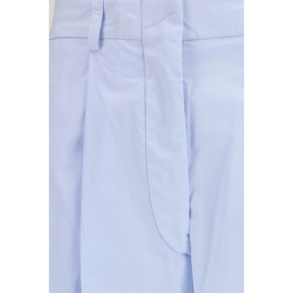 The Latest Blue Cotton Casual Pants