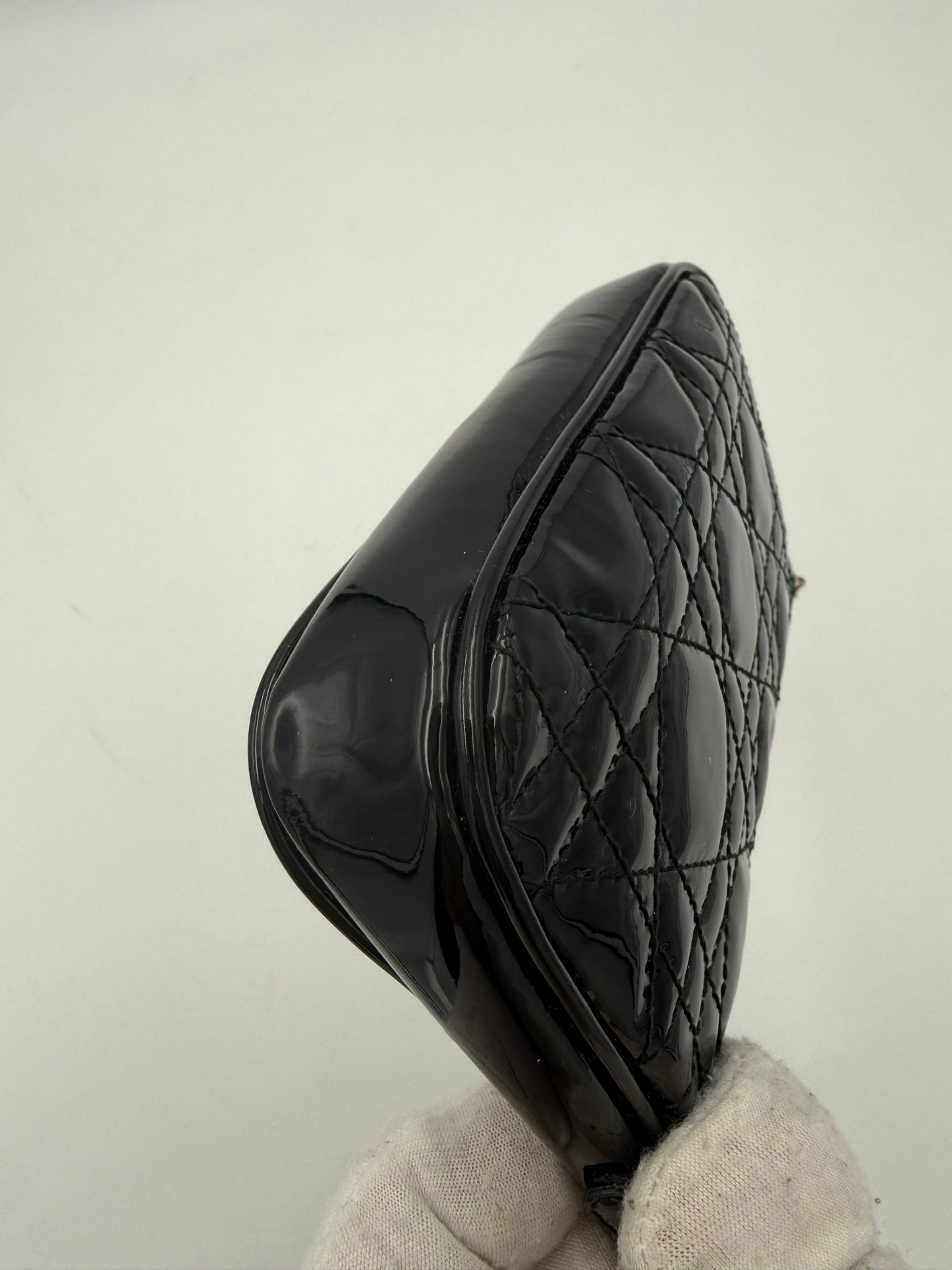 DIOR Lady Dior Cannage Patent Pouch