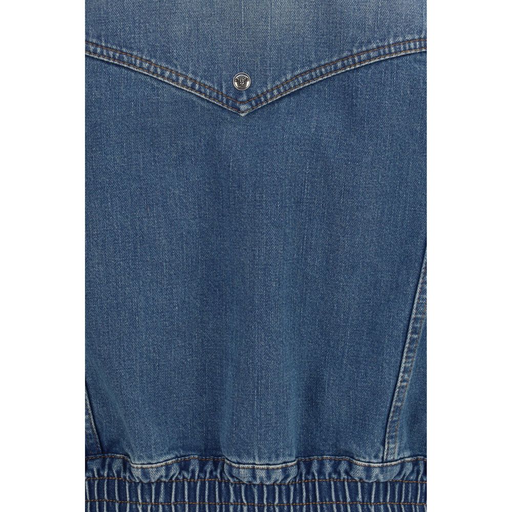 Versace Blue Cotton Clothing