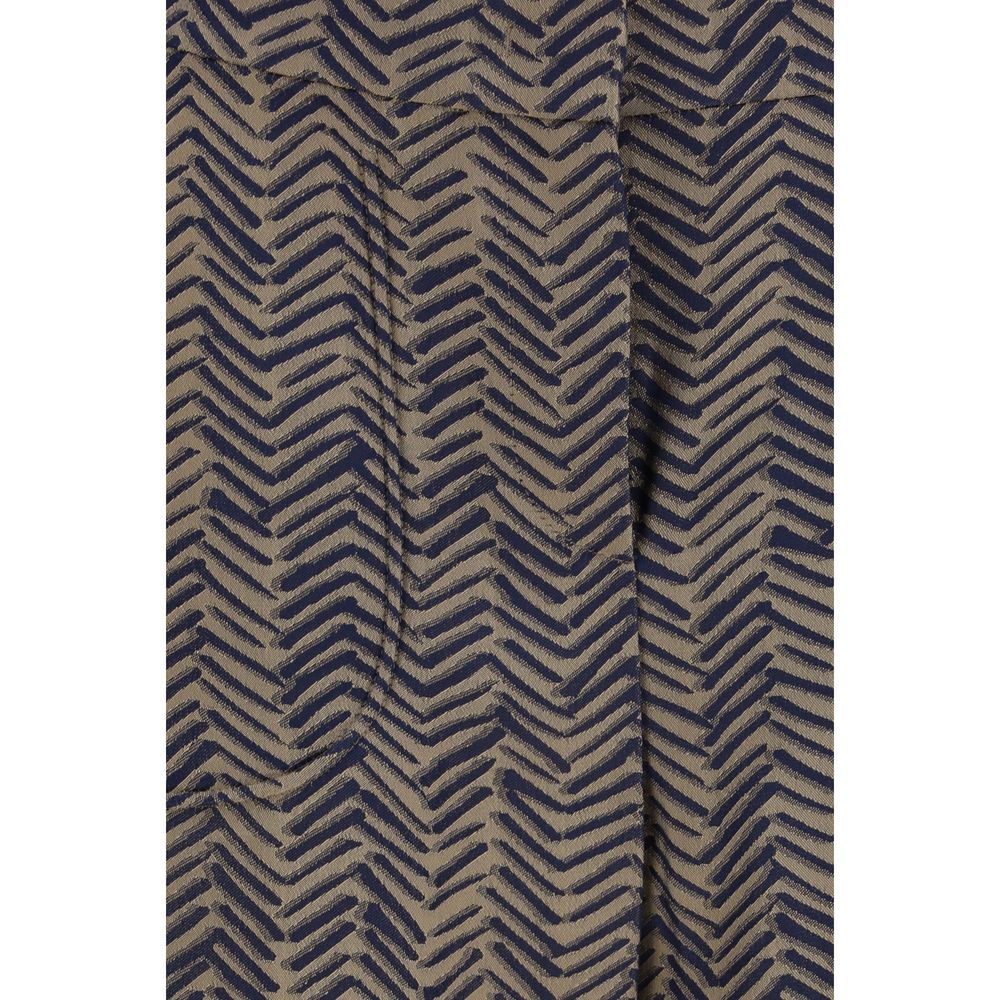 Giorgio Armani Brown Viscose Casual Pants