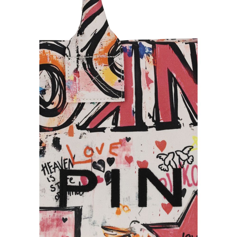 PINKO Multicolor Cotton Shoulder Bag