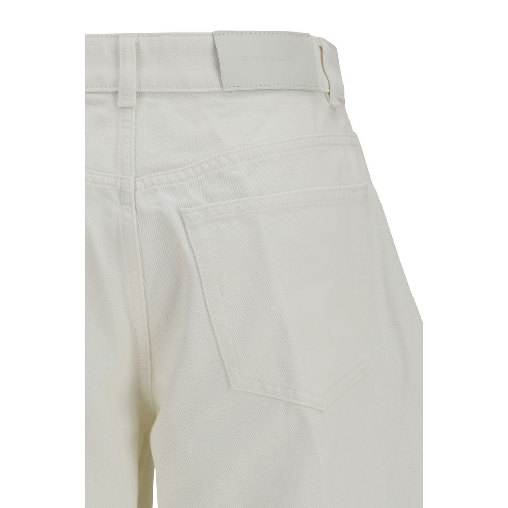 Givenchy White Cotton Jeans Denim