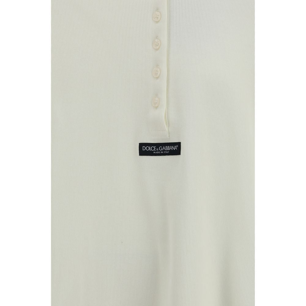 Dolce & Gabbana Beige Cotton Long Sleeve T-Shirt
