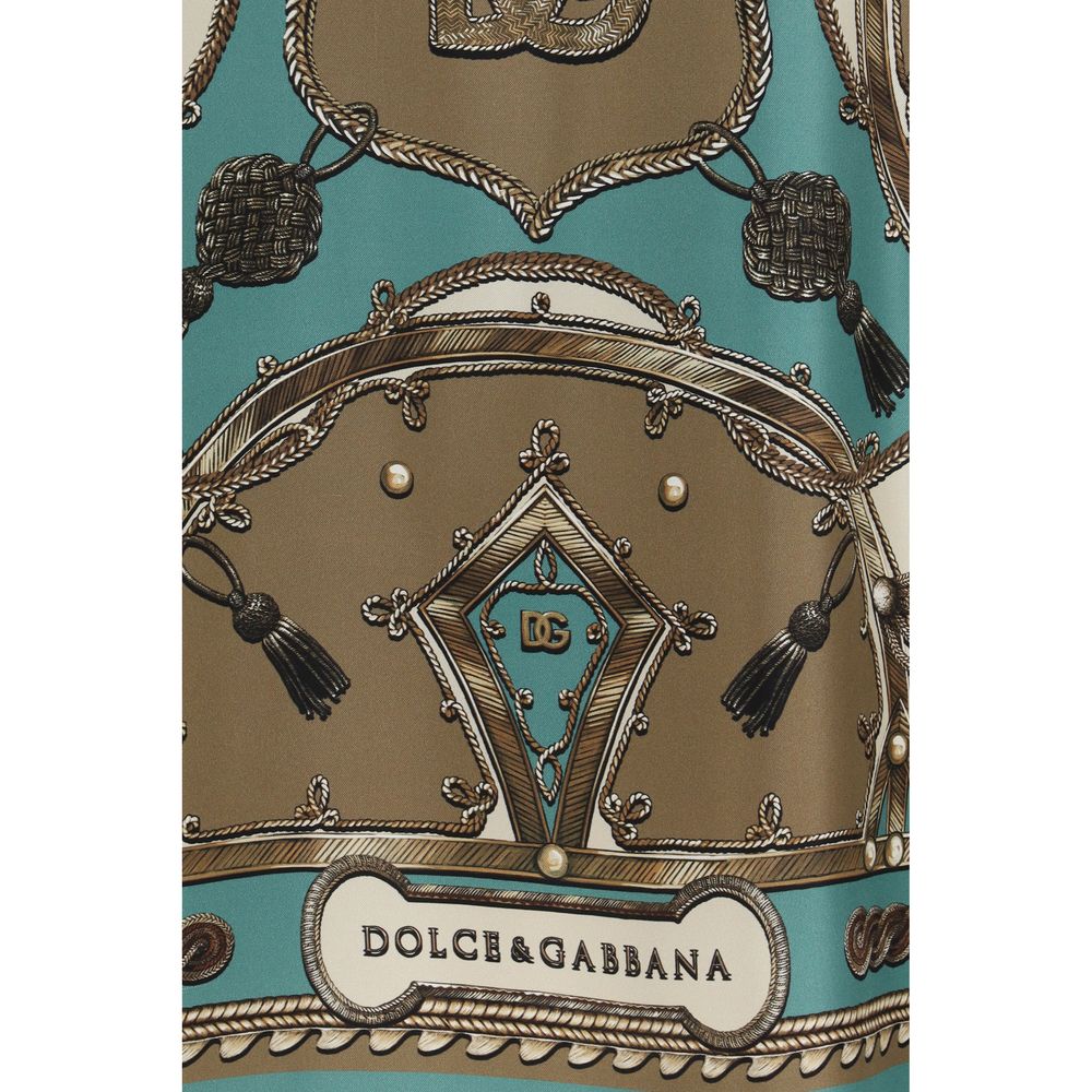 Dolce & Gabbana Multicolor Silk Pattern Shirt