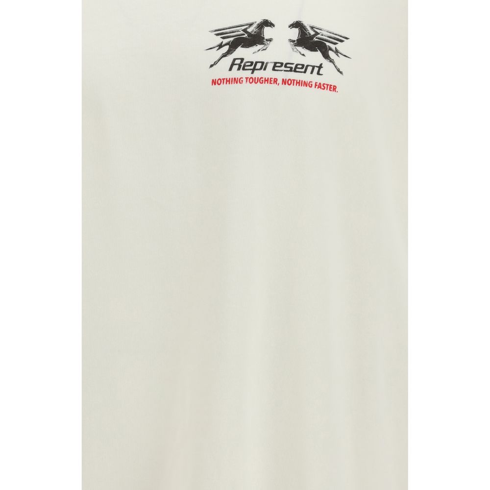Represent White Cotton T-Shirt
