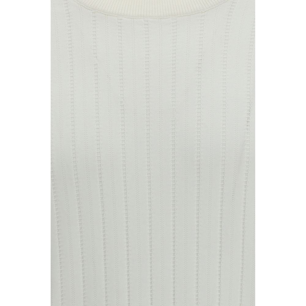 Brunello Cucinelli White Cotton Sweatshirt