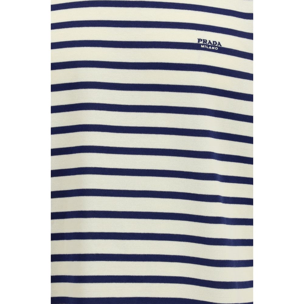 Prada Blue Cotton Sweatshirt