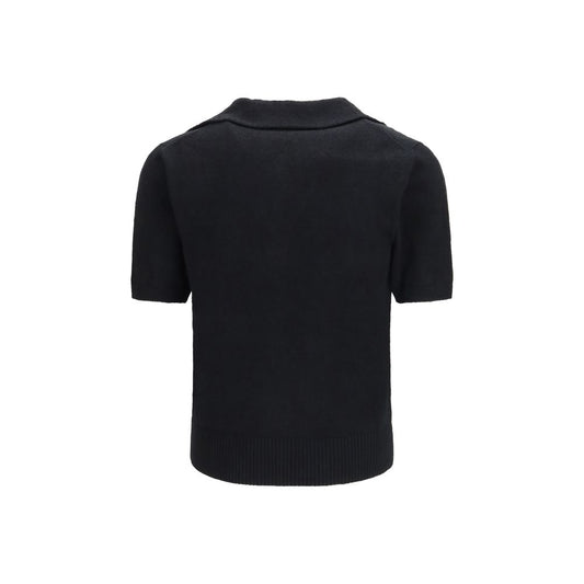 Dolce & Gabbana Black Cotton Polo Shirt