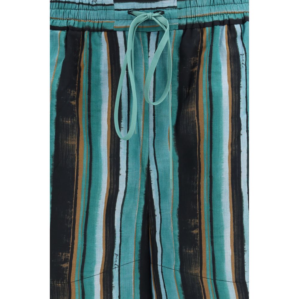 PINKO Bicolor Cotton Bermuda Shorts