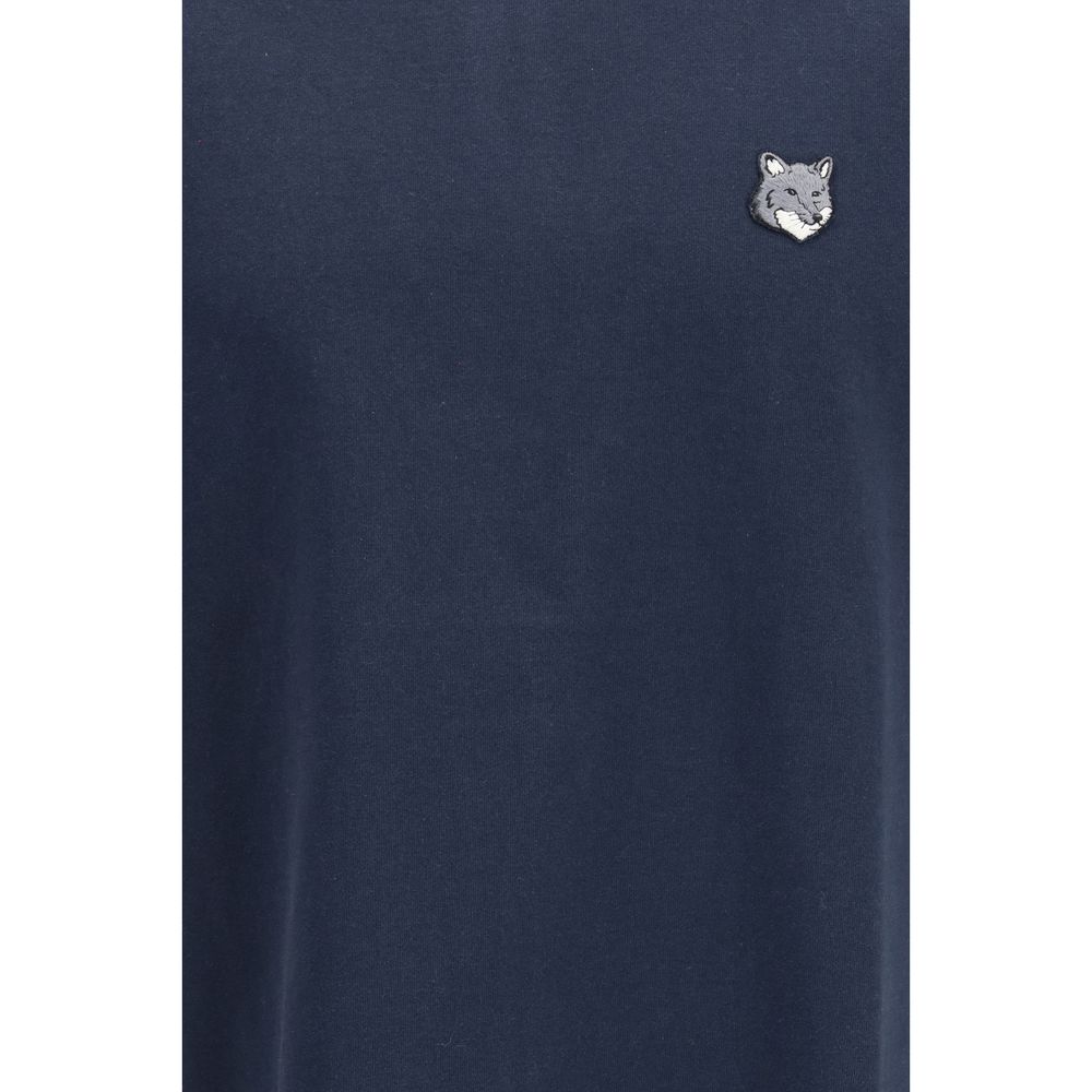 Maison Kitsuné Blue Cotton T-Shirt