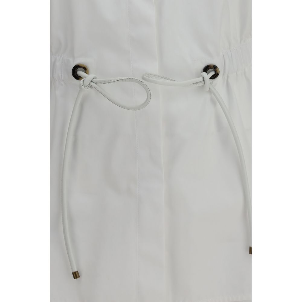 Max Mara White Cotton Dress Shirt
