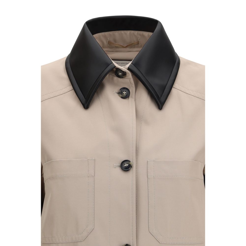 Max Mara Beige Polyester Coat
