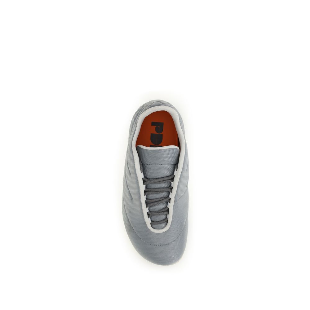 PDF Channel Gray Polyester Sneakers