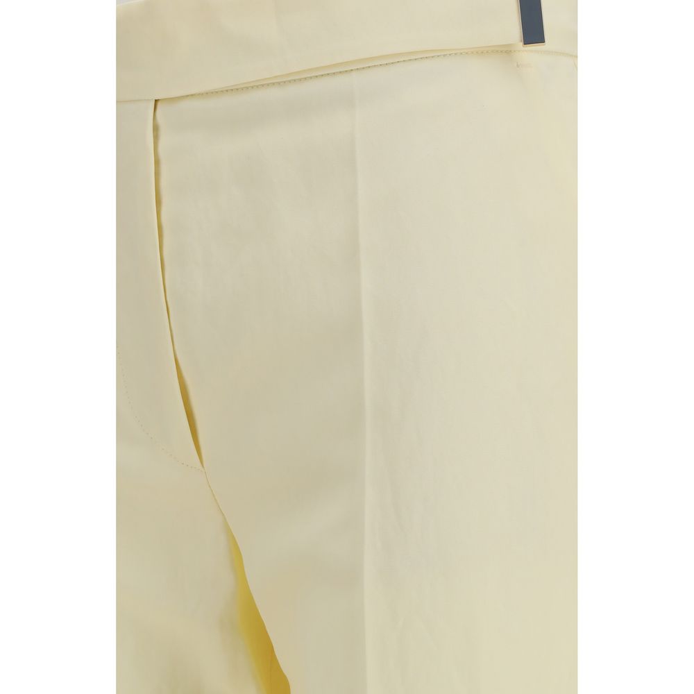 Max Mara Bicolor Viscose Flared Pants