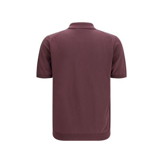 Roberto Collina Purple Cotton Polo Shirt