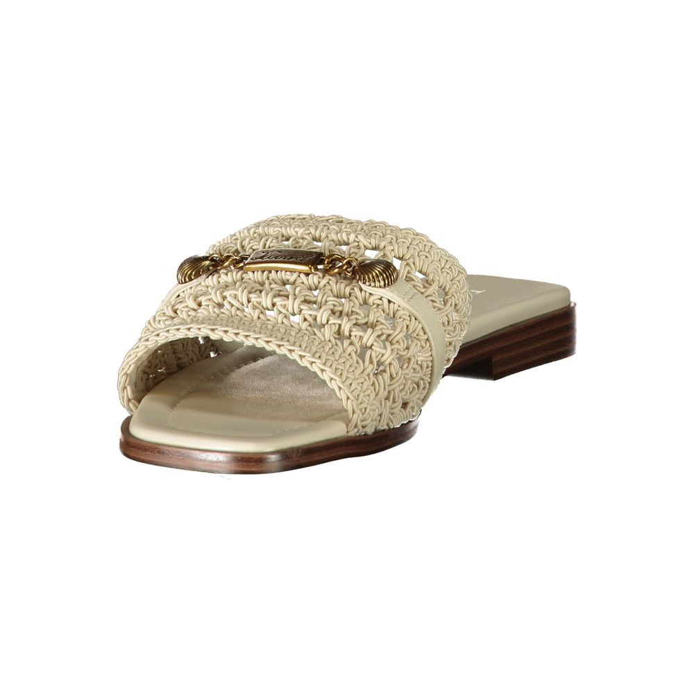 Twinset Beige Polyester Slides