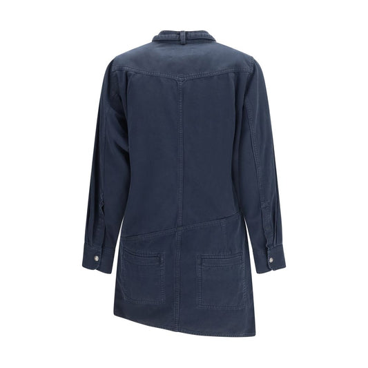 Marant Etoile Blue Cotton Casual Dress