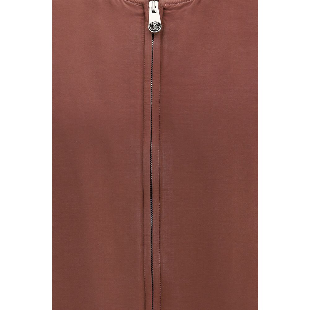Versace Bordeaux Silk Bomber
