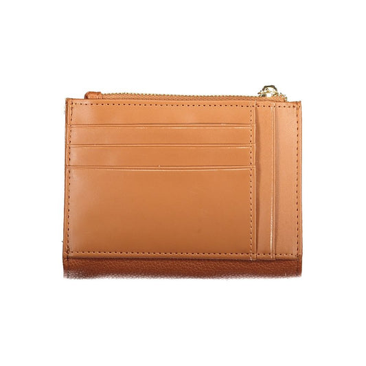 Mario Valentino Brown Polyurethane Womens Wallet