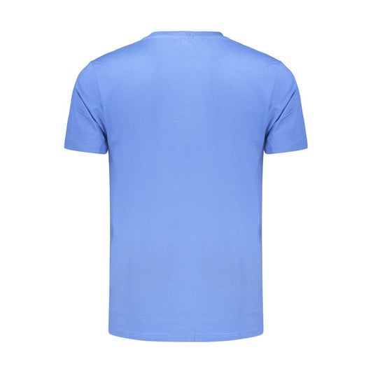 Coveri Moving Blue Cotton Men's T-Shirt