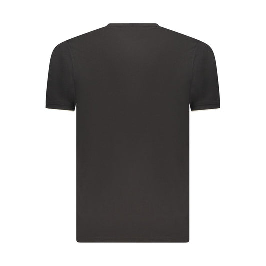 Coveri Moving Black Cotton Mens T-Shirt